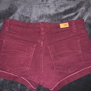 Maroon Jean Short